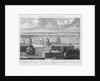 The West India Docks in the Isle of Dogs, with Greenwich Hospital in the foreground. Drawn in the Camera Obscura of the Observatory. by Pugh