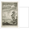 Capt. Hen Morgan before Panama wh. he took from the Spaniards. Plate to Johnson's History of Highwaymen 1734 by J. Nicholls