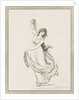 Emma, Lady Hamilton, in a classical pose, dancing and poised on her right foot by Frederick Rehberg