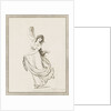 Emma, Lady Hamilton, in a classical pose, dancing and poised on her right foot by Frederick Rehberg