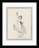 Emma, Lady Hamilton, in a classical pose, dancing and poised on her right foot by Frederick Rehberg