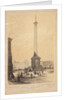 Lord Nelson's monument in Trafalgar Square by Thomas Coleman Dibdin