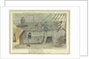 Midshipman Blockhead, Master B on the Middle Watch, cold blows the wind & the rain's coming on by George Cruikshank