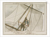 Midshipman Blockhead, Mr B mastheaded or enjoying the fresh air for the 304th time by George Cruikshank