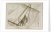 Midshipman Blockhead, Mr B mastheaded or enjoying the fresh air for the 304th time by George Cruikshank