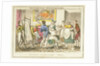 Midshipman Blockhead, Mr B Promoted to Lieut: & first putting on his uniform by George Cruikshank