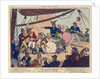 A scene on board a Margate Hoy as described by Dibden by John Fairburn