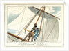 Midshipman Blockhead, Mr B, mastheaded or enjoying the fresh air for the 304th time by George Cruikshank