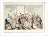 Midshipman Blockhead, waiting room at the Admiralty by George Cruikshank
