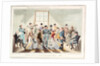 Midshipman Blockhead, waiting room at the Admiralty by George Cruikshank