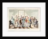Midshipman Blockhead, waiting room at the Admiralty by George Cruikshank
