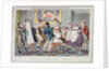 Midshipman Blockhead, Mr B Promoted to Lieut & first putting on his uniform by George Cruikshank