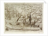 Black Galley cuts out large Spanish Cromster by Johannus Theodorus de Bry