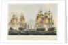 Capture of 'La Pomone',  'L' Engageante' & 'La Babet', 23 April 1794 by Thomas Whitcombe