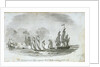 The 'Aristocrat' armed lugger engaging a French flotilla by John Thomas Serres