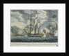 Captain Barton capturing a French frigate and sinking a brig in the West-Indies by William Elmes