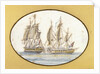 Capture of 'La Sensible' by the frigate 'by the Sea Horse', 27 June 1798 by R. W.