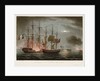 Capture of 'La Desiree',  7 July 1800 by Thomas Whitcombe