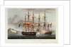 Capture of 'La Chiffonne', 19 August 1801 by Thomas Whitcombe
