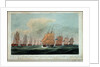 Theseus' leading the squadron near the Isle of Grouaisto face the Brest fleet, 24 February 1809 by J. Beresford