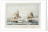 Combat soutenu le 23 Aout 1812 par la Fregate le President des Etats-Unis d' Amerique, et la Fregate Anglais le Belvedere by de Anger