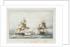 Combat soutenu le 23 Aout 1812 par la Fregate le President des Etats-Unis d' Amerique, et la Fregate Anglais le Belvedere by de Anger