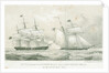 Battle between the schooner 'Rossie' and the 'Princess Amelia', 16 September 1812 by A. Weingartner