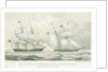 Battle between the schooner 'Rossie' and the 'Princess Amelia', 16 September 1812 by A. Weingartner