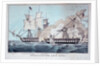 Battle between the 'Constitution' and 'Java', 29 December 1812 by N. Currier