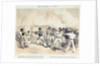 Dolby's sketches in the Baltic. Mr Lucas throwing the burning shell off the deck of the Hecla at Bomersund by E T Dolby
