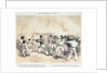 Dolby's sketches in the Baltic. Mr Lucas throwing the burning shell off the deck of the Hecla at Bomersund by E T Dolby