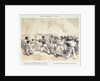 Dolby's sketches in the Baltic. Mr Lucas throwing the burning shell off the deck of the Hecla at Bomersund by E T Dolby