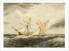 HMS 'Thisbe' on fire by lightning, 4 January 1786 by Nicholas Matthew Condy