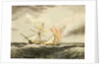 HMS 'Thisbe' on fire by lightning, 4 January 1786 by Nicholas Matthew Condy