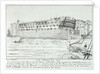 'Temeraire' lying at Rotherhithe by William Beatson
