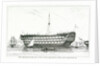 The Dreadnought, 104 guns, until recently lying off Greenwich by Edward William Cooke