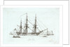 The 'Aurorah' 46 Guns, Portsmouth by Henry Moses