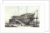 The 'Nelson' on the stocks, building at Woolwich in 1814 by L. Francia