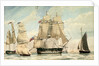 HMS 'Ganges' leaving Spithead on the 8 August 1826 by unknown