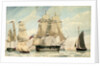 HMS 'Ganges' leaving Spithead on the 8 August 1826 by unknown