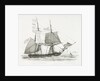 The 'Wolf' (1826) [or (1814)] brig of war (late of the Royal Navy) making Signal and laying to, for a pilot off Dover by Edward William Cooke
