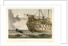 HMS 'Agamemnon' laying the Atlantic telegraph cable in 1858: a whale crosses the line by R. Dudley