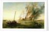 The 'Bombay' on fire 1861 by Richard Brydges Beechey