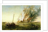 The 'Bombay' on fire 1861 by Richard Brydges Beechey