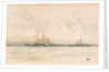 HMS 'Camperdown' ramming HMS 'Victoria' off Tripoli, Thursday, 22 June 1893 by Reginald Graham Gregory