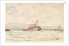 HMS 'Victoria' capsizing boats going to rescue crew by Reginald Graham Gregory