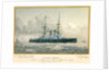 HMS 'London' Named and Launched at Portsmouth, September 21st 1899, by Lady George Hamilton. Rear Admiral Pelham Aldrich, Admiral Superintendent. J.A. Yates, Esq, Chief Constructor by H. Coish