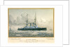 HMS 'London' Named and Launched at Portsmouth, September 21st 1899, by Lady George Hamilton. Rear Admiral Pelham Aldrich, Admiral Superintendent. J.A. Yates, Esq, Chief Constructor by H. Coish
