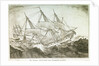 The East Indiaman 'Ganges' foundering in a gale by W.E.