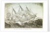 The East Indiaman 'Ganges' foundering in a gale by W.E.